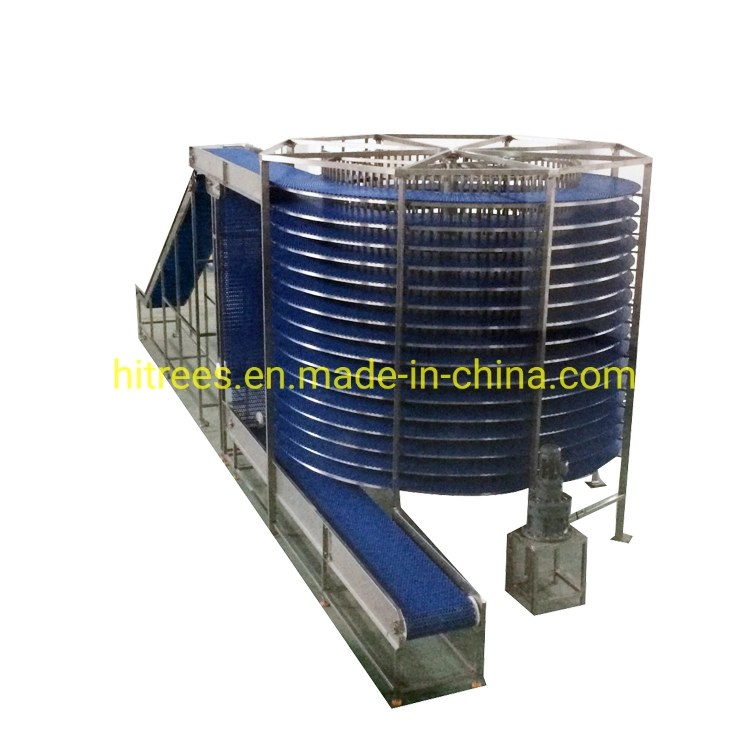 Bread Spiral Belt Cooling Conveyor for Sale/ Pizza Spiral Cooling Chilling Screw Conveyor