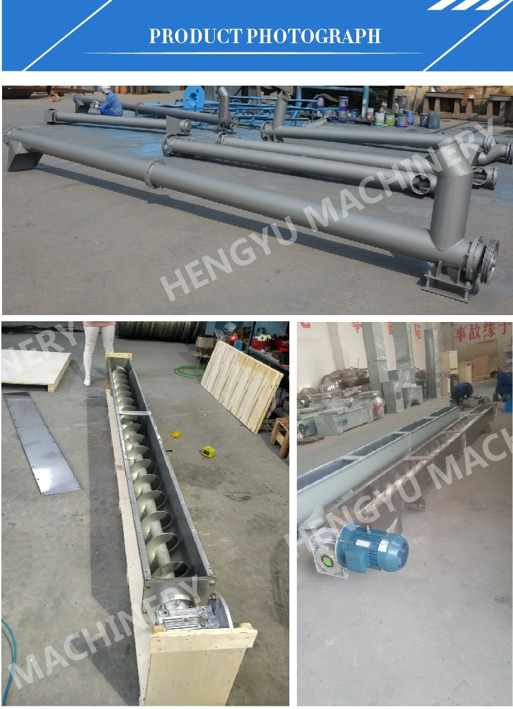 Bulk Material Handling Industrial Inclined Tubular Shafted Spiral Screw Conveyor